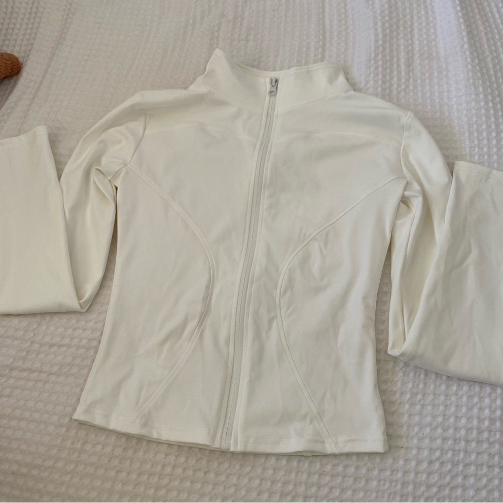 white athletic jacket